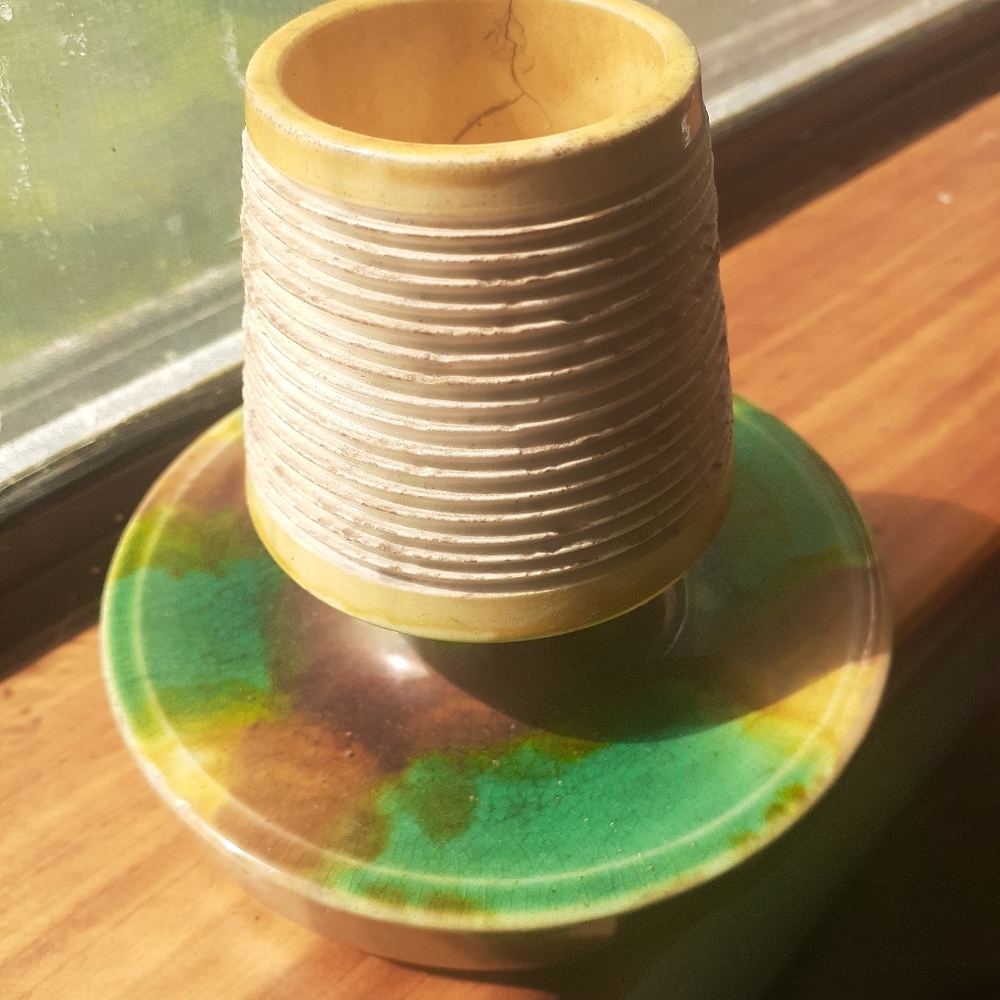Majolica Match Strike Holder